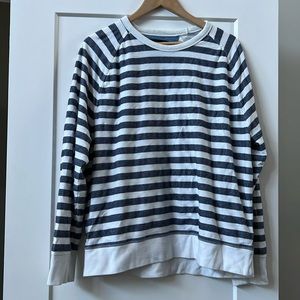 Striped crewneck sweater